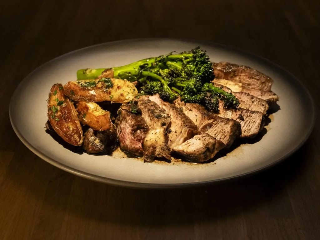 Chimichurri Sirloin & Charred Sweet Potato
